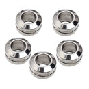 5pcs High Grade Stainless Steel Large Hole Spacer Loose Beads Findings For DIY Bracelet Anklets Jewelry Embellishments