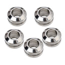 5pcs High Grade Stainless Steel Large Hole Spacer Loose Beads Findings For DIY Bracelet Anklets Jewelry Embellishments