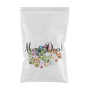 200 Pieces 6mm Colorful Letter Beads Kit Alphabet Cubic Bead A-Z Bulk - Acrylic Beads for DIY Bracelets Jewelry Accessories Making (Large Hole, 4mm)