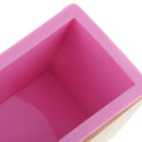Rectangular 900ml Cavity Silicone Soap Mold Loaf with Wood Box and Stainless Steel Wavy & Straight Soap Mold Loaf Garnish Cake Cutter Cutting Tool