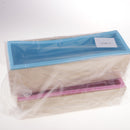 3 Pieces Rectangle Flexible Silicone Soap Loaf Mold with Wooden Box DIY Chocolate Cake Bread Mould for Soap Making Craft Tools 900ml/1200ml