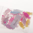 20 Pieces Sweet Kawaii Smile Candies Flatbacks Resin Flat Back Cabochon Buttons Scrapbooking Slime Charm fit Phone Embellishment Craft DIY Accessories