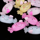 20 Pieces Sweet Kawaii Smile Candies Flatbacks Resin Flat Back Cabochon Buttons Scrapbooking Slime Charm fit Phone Embellishment Craft DIY Accessories