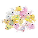 20Pcs Resin Glitter Dolphin Craft Flat Back Embellishment Cabochons Craft Decorations Kids Crafts Supply Jewelry Findings 24x15mm