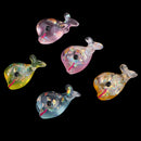 20Pcs Resin Glitter Dolphin Craft Flat Back Embellishment Cabochons Craft Decorations Kids Crafts Supply Jewelry Findings 24x15mm