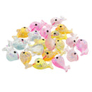 20Pcs Resin Glitter Dolphin Craft Flat Back Embellishment Cabochons Craft Decorations Kids Crafts Supply Jewelry Findings 24x15mm