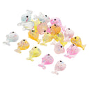 20Pcs Resin Glitter Dolphin Craft Flat Back Embellishment Cabochons Craft Decorations Kids Crafts Supply Jewelry Findings 24x15mm