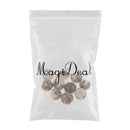 10 Pieces/set Hand Carved White Bodhi Seed Lotus Flower Beads Wooden Prayer Craft Beads 1.4 - 1.5 cm / 0.55- 0.59 inch
