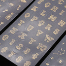3pcs Wedding Party Decoration DIY Handicrafts Decals Scrapbooking Album Journal Calendar Stickers Decors Card Making Embellishments