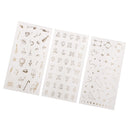 3pcs Wedding Party Decoration DIY Handicrafts Decals Scrapbooking Album Journal Calendar Stickers Decors Card Making Embellishments