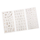 3pcs Wedding Party Decoration DIY Handicrafts Decals Scrapbooking Album Journal Calendar Stickers Decors Card Making Embellishments