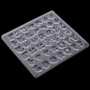 Clear Assorted Shapes Women Earring Silicone Mold for Cake Decorating, Crafting, Polymer Clay, Resin Casting,Jewelry Making Tool Moulds