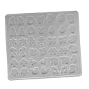 Clear Assorted Shapes Women Earring Silicone Mold for Cake Decorating, Crafting, Polymer Clay, Resin Casting,Jewelry Making Tool Moulds