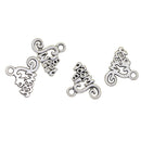 50 Pieces Antique Silver Alphabet Letters Sweet Charms Pendants Dangle Beads for Jewelry Making fit Necklace Bracelet Choker DIY Hanging Craft