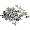 50 Pieces Antique Silver Alphabet Letters Sweet Charms Pendants Dangle Beads for Jewelry Making fit Necklace Bracelet Choker DIY Hanging Craft