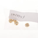 5 Piece Each Pack Gold Plated Brass Large Hole Spacer Loose Beads, Round Carved Beads for Jewelry Making DIY Crafts DIY Necklaces Bracelets, 5.3 x 6mm