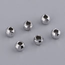 50pcs Polyhedral Design Loose Spacer Beads Jewelry Making Findings Crafts Supply Women Favorite Chic Jewelry Embellishments 4mm