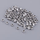 50 Pieces Antique Tibetan Silver Ball Spacer Beads Charms DIY Findings Accessories for Bracelet Necklace Jewelry Making Accessories