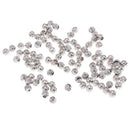50 Pieces Antique Tibetan Silver Ball Spacer Beads Charms DIY Findings Accessories for Bracelet Necklace Jewelry Making Accessories