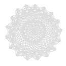 Vintage Flower Shape Crochet Lace Doily Doilies Cotton Cup Coaster Dinner Kitchen Coffee Table Placemat Cloth for Wedding Party Christmas 30cm