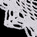 Vintage Flower Shape Crochet Lace Doily Doilies Cotton Cup Coaster Dinner Kitchen Coffee Table Placemat Cloth for Wedding Party Christmas 30cm