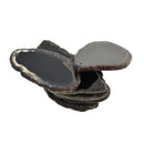Black Agate Slices Geode Stones, Pendant, Coasters Cup Mat, 50-80 mm / 2.7-3 inches, Irregular for Jewelry Making, Home Decoration, DIY Pendant Craft