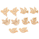 10 Pieces Mixed Wooden Cutouts Birds Shapes, MDF, Craft Shape, Embellishments, Decoration, Scrapbooking, DIY Art Wood Craft Pieces
