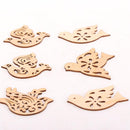 10 Pieces Mixed Wooden Cutouts Birds Shapes, MDF, Craft Shape, Embellishments, Decoration, Scrapbooking, DIY Art Wood Craft Pieces