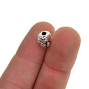 20 Pieces MINI Happy Lucky Buddha Buddhist Prayer Beads, Smiling Buddha Spacer Beads (0.39 x 0.39 x 0.35 inch)