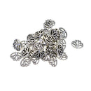 LOT 30Pcs MINI Tibetan Silver Spacer Beads, Hollow Out Yoga Lotus Shape Loose Beads Charms for DIY Earrings, Bracelets, Necklaces (16 x 13 x 4 mm)