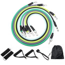 11Pcs Resistance Bands Practical Elastic Training Rope For Yoga Pilates Workout Natural Rubber Latex Fitness Resistance Bands Yoga Pull String