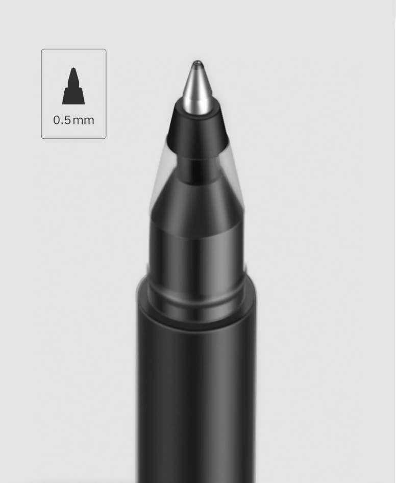 Original XIAOMI 10 Pcs/Pack Super Durable Gel Pens Signing Pen 0.5mm Smooth Writing Pen Japan Mikuni Ink For Students School Office Supplies Black