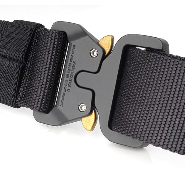 ENNIU W43S 125cm 4.3cm Military Tactical Belt Heavy Duty Punch Free Nylon Waist Belt Adjustable Durable Casual Belt