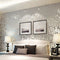 3D Silver Victorian Wall Sticker Damask Embossed Rolls Wallpaper Feature Living Room Background Decor