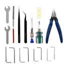 TWO TREES 25-Piece Tool Kit Screwdriver Wrench Set Tweezer Pliers Cleaning Needles for Cleaning Removing Finishing Multifunctional Tools Kit for 3D Printers