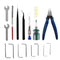 TWO TREES 25-Piece Tool Kit Screwdriver Wrench Set Tweezer Pliers Cleaning Needles for Cleaning Removing Finishing Multifunctional Tools Kit for 3D Printers
