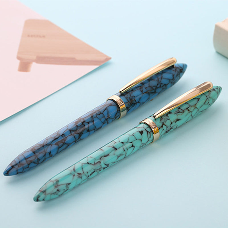 Moonman S1 Acrylic Resin Fountain Pen 0.38mm / 0.5mm Nib Writing Signing Ink Pens Office School Stationery Supplies Gift for Friends Families