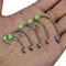 ZANLURE 50pcs/Set Crank Hook With Luminous Soft Non-Slip Block Lure Soft Bait Fishing Hook Set