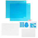 2Pcs Car Waterproof PET Anti-fog Rearview Mirror Side Window Soft Protective Film Transparent