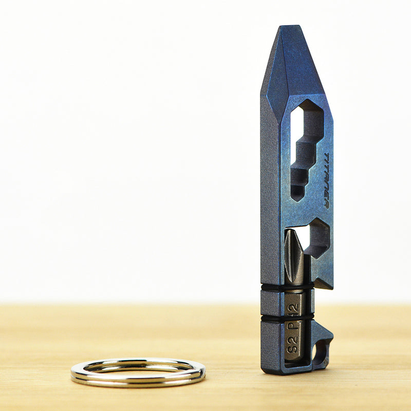 TITANER 4 In1 Titanium Alloy Multifunctional Tools Opener Wrench Screwdriver Knife Pendant EDC Survival Tools