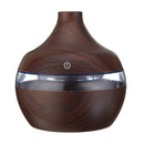 Intelligent Induction LED USB Wood Grain Ultrasonic Air Humidifier Aromatherapy