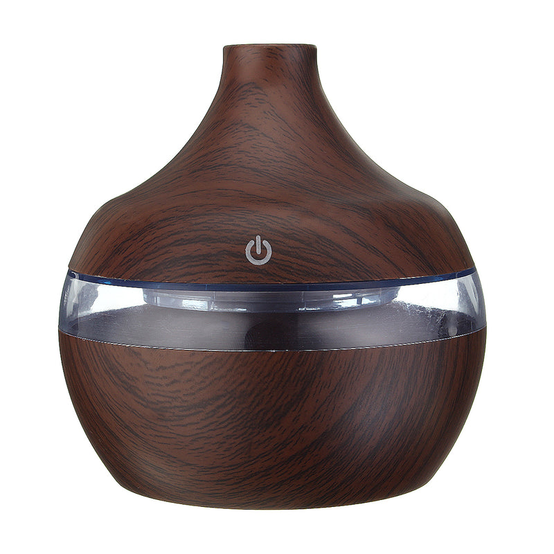 Intelligent Induction LED USB Wood Grain Ultrasonic Air Humidifier Aromatherapy
