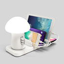LyRay Tytx-1C Wireless Rechargeable USB LED Night Light Touch Sencer Flexible Dimmable Bedside Desktop Reading Table Lamp Phone Holder