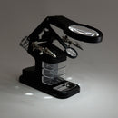3X 4.5X 10 LEDs Soldering Iron Magnifier Welding Magnifying Glass Tool W/3 Boxes