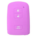 Car Key Case Cover 3 Buttons Silicone Cover Fob Case Shell For Toyota Tacoma Land Cruise 2016 -2017