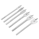 6pcs 10-25mm Flat Spade Drill Bit Hex Shank Woodworking Spade Drill Bit Hole Cutter