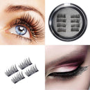 8Pcs/2 Pairs Dual Magnetic 3D False Eyelashes Long Natural Eyelashes Extension