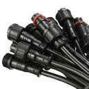 10Pairs DC Male/Female 3PIN 22AWG Waterproof IP65 PVC LED Connectors