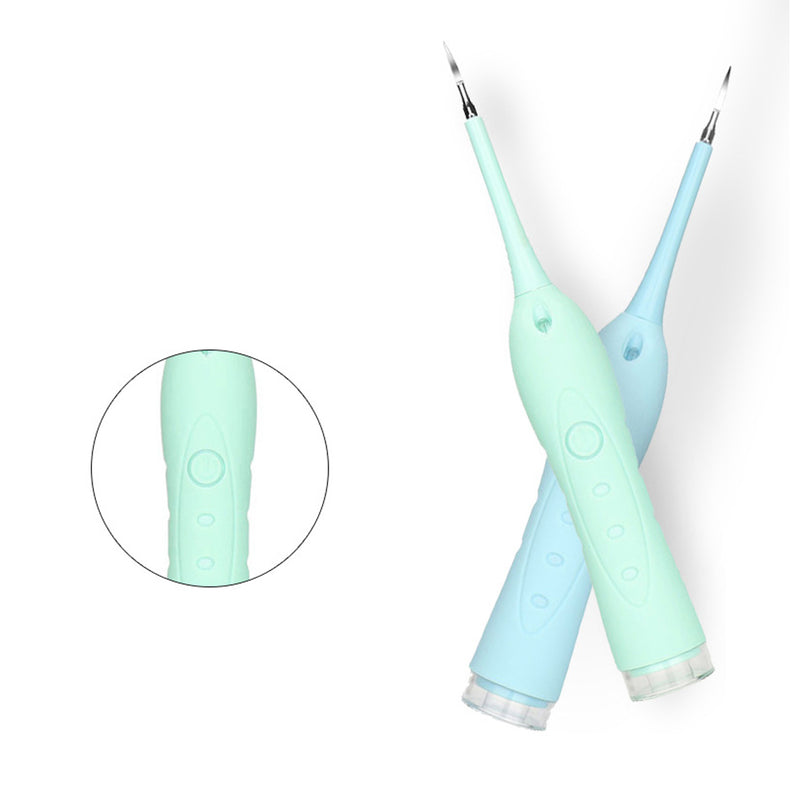Ultrasonic Vibration Electric Oral Irrigator USB Charging 3 Modes Tooth Stain Eraser Dental Water Flosser Teeth Whitening Cleaner with 2 Head
