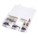 Suleve 125Pcs High Precision Hex Socket Head Cap Screw Bolts and Barrel Nuts Furniture Connecting Screws Accessories Assortment Kit